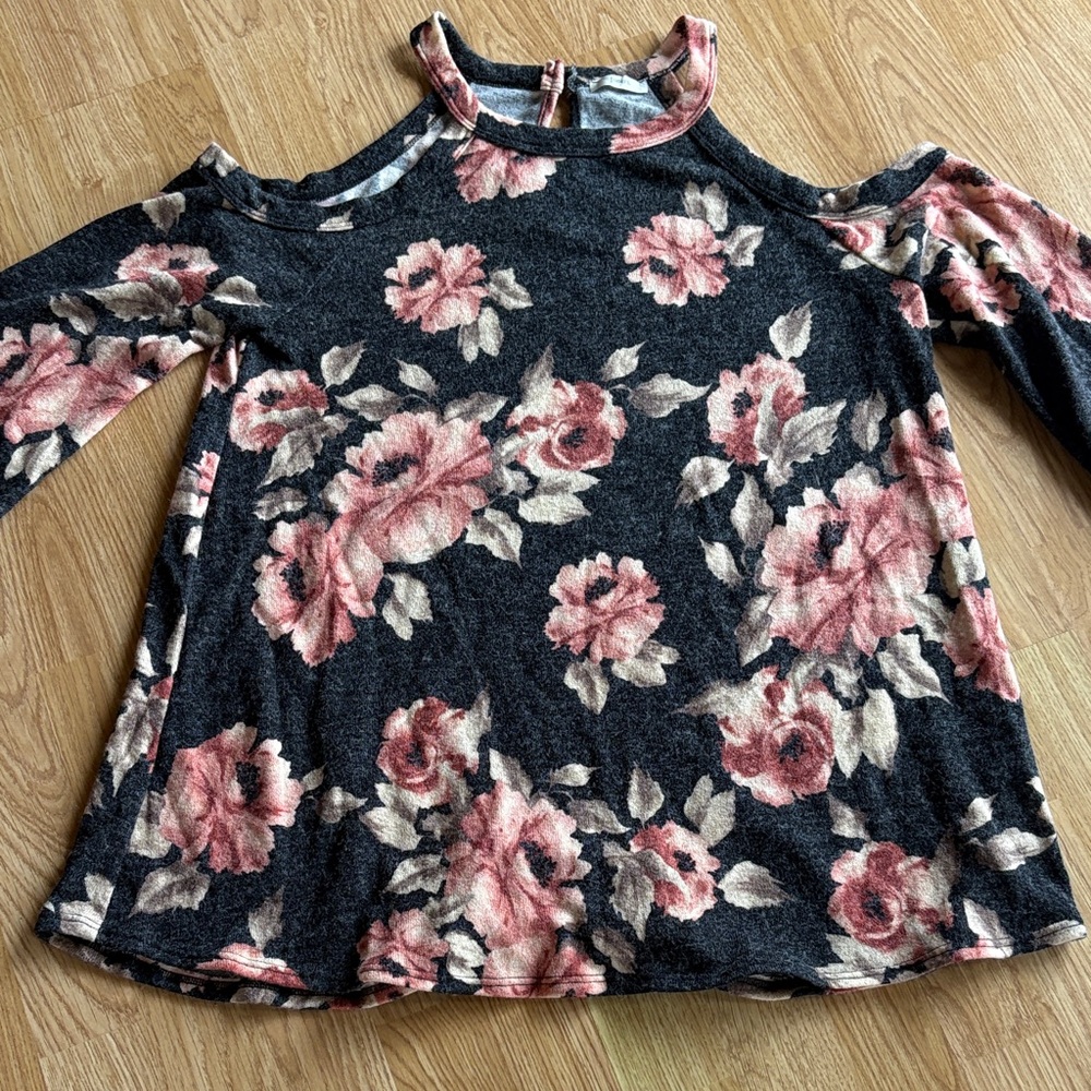 JODIFL Pink and Cream Patterned Top